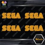 Compatible SEGA Simple Name Emblem Pack of 4 MINI SIZE Decals Stickers Vinyl - Image 7