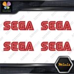Compatible SEGA Simple Name Emblem Pack of 4 MINI SIZE Decals Stickers Vinyl - Image 9