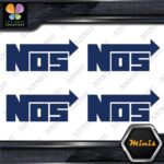 Compatible NOS Racing Performance Tuning JDM 4 MINI SIZE Decals Stickers Vinyl - Image 11