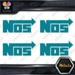 Compatible NOS Racing Performance Tuning JDM 4 MINI SIZE Decals Stickers Vinyl - Image 12