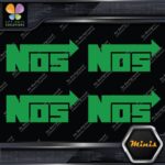 Compatible NOS Racing Performance Tuning JDM 4 MINI SIZE Decals Stickers Vinyl - Image 13