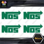 Compatible NOS Racing Performance Tuning JDM 4 MINI SIZE Decals Stickers Vinyl - Image 14