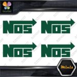 Compatible NOS Racing Performance Tuning JDM 4 MINI SIZE Decals Stickers Vinyl - Image 15