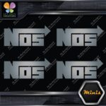 Compatible NOS Racing Performance Tuning JDM 4 MINI SIZE Decals Stickers Vinyl - Image 17