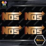 Compatible NOS Racing Performance Tuning JDM 4 MINI SIZE Decals Stickers Vinyl - Image 18