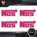 Compatible NOS Racing Performance Tuning JDM 4 MINI SIZE Decals Stickers Vinyl - Image 19