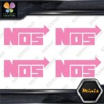 Compatible NOS Racing Performance Tuning JDM 4 MINI SIZE Decals Stickers Vinyl - Image 20