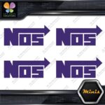 Compatible NOS Racing Performance Tuning JDM 4 MINI SIZE Decals Stickers Vinyl - Image 21