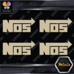 Compatible NOS Racing Performance Tuning JDM 4 MINI SIZE Decals Stickers Vinyl - Image 22