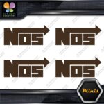 Compatible NOS Racing Performance Tuning JDM 4 MINI SIZE Decals Stickers Vinyl - Image 23