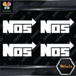 Compatible NOS Racing Performance Tuning JDM 4 MINI SIZE Decals Stickers Vinyl - Image 4