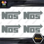 Compatible NOS Racing Performance Tuning JDM 4 MINI SIZE Decals Stickers Vinyl - Image 5