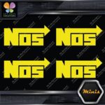 Compatible NOS Racing Performance Tuning JDM 4 MINI SIZE Decals Stickers Vinyl - Image 6