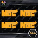 Compatible NOS Racing Performance Tuning JDM 4 MINI SIZE Decals Stickers Vinyl - Image 7