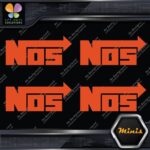 Compatible NOS Racing Performance Tuning JDM 4 MINI SIZE Decals Stickers Vinyl - Image 8