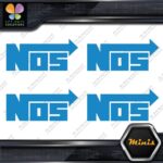 Compatible NOS Racing Performance Tuning JDM 4 MINI SIZE Decals Stickers Vinyl - Image 9