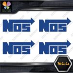 Compatible NOS Racing Performance Tuning JDM 4 MINI SIZE Decals Stickers Vinyl - Image 10