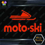 Compatible with Moto-Ski Top Buggy Logo Vintage Snowmobile Vinyl Decals Stickers - Image 19