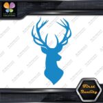 Deer Head Hunting Rack Antlers Stag Buck Male Bust Chest Decals Stickers Vinyl - Image 11