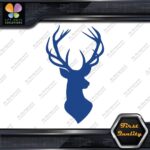 Deer Head Hunting Rack Antlers Stag Buck Male Bust Chest Decals Stickers Vinyl - Image 12