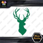 Deer Head Hunting Rack Antlers Stag Buck Male Bust Chest Decals Stickers Vinyl - Image 16