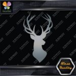 Deer Head Hunting Rack Antlers Stag Buck Male Bust Chest Decals Stickers Vinyl - Image 18