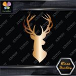 Deer Head Hunting Rack Antlers Stag Buck Male Bust Chest Decals Stickers Vinyl - Image 19