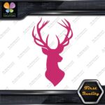 Deer Head Hunting Rack Antlers Stag Buck Male Bust Chest Decals Stickers Vinyl - Image 20