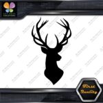 Deer Head Hunting Rack Antlers Stag Buck Male Bust Chest Decals Stickers Vinyl - Image 3