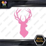 Deer Head Hunting Rack Antlers Stag Buck Male Bust Chest Decals Stickers Vinyl - Image 21