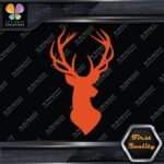 Deer Head Hunting Rack Antlers Stag Buck Male Bust Chest Decals Stickers Vinyl - Image 8