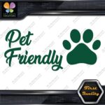 Pet Friendly Door Sign Message Stores Restaurants Shops Decals Stickers Vinyl - Image 16