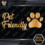 Pet Friendly Door Sign Message Stores Restaurants Shops Decals Stickers Vinyl - Image 17