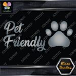 Pet Friendly Door Sign Message Stores Restaurants Shops Decals Stickers Vinyl - Image 18