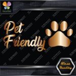 Pet Friendly Door Sign Message Stores Restaurants Shops Decals Stickers Vinyl - Image 19
