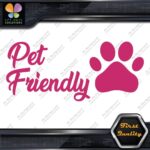 Pet Friendly Door Sign Message Stores Restaurants Shops Decals Stickers Vinyl - Image 20