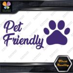 Pet Friendly Door Sign Message Stores Restaurants Shops Decals Stickers Vinyl - Image 22