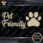 Pet Friendly Door Sign Message Stores Restaurants Shops Decals Stickers Vinyl - Image 23