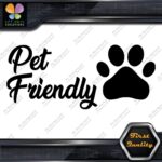 Pet Friendly Door Sign Message Stores Restaurants Shops Decals Stickers Vinyl - Image 5