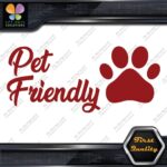 Pet Friendly Door Sign Message Stores Restaurants Shops Decals Stickers Vinyl - Image 10