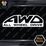 AWD All Wheel Drive Half Circle Trucks Pickups Slanted Decals Stickers Vinyl