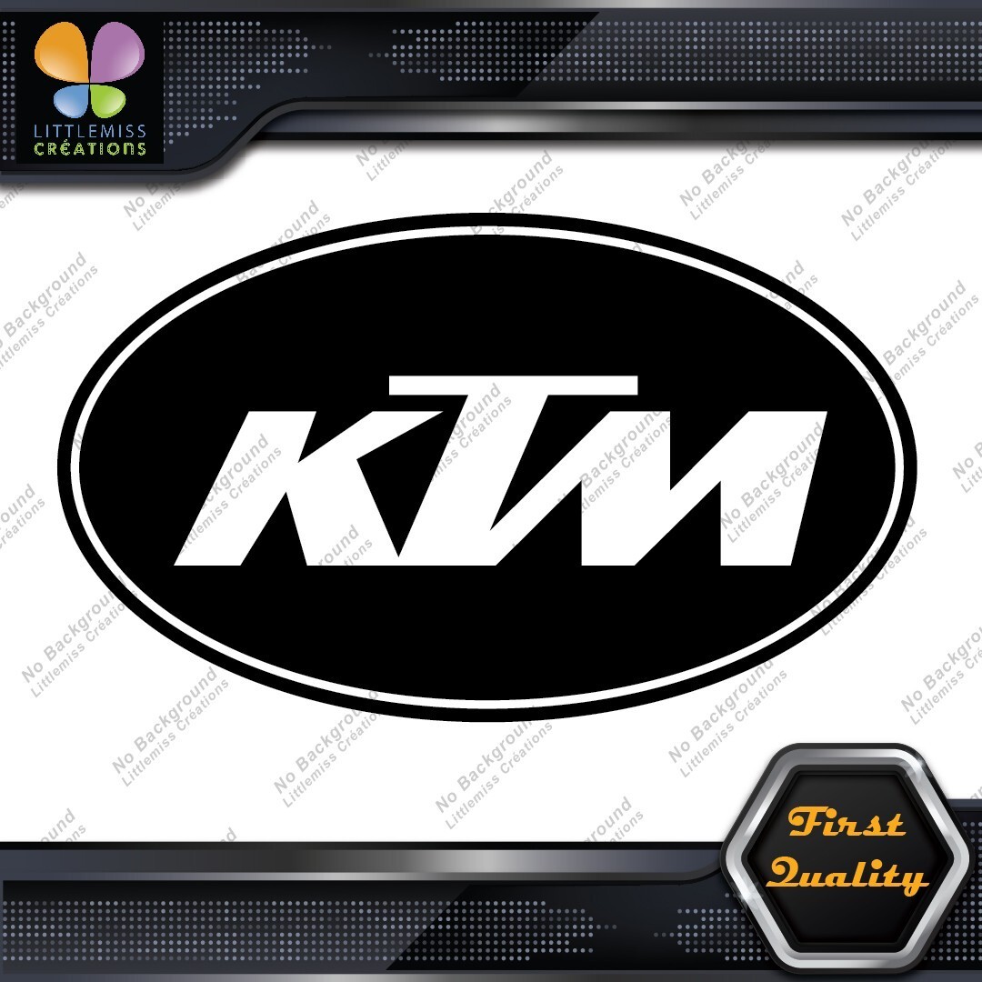 Compatible KTM Motocross Motocycles Racing Oval Outlined Decals Stickers Vinyl 277039423131 Compatible KTM Motocross Motocycles Racing Oval Outlined Decals Stickers Vinyl - Image 1