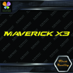 Compatible Maverick X3 BRP X 3 Bombardier Name Logo Vinyl Decals Stickers