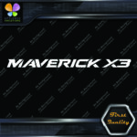 Compatible Maverick X3 BRP X 3 Bombardier Name Logo Vinyl Decals Stickers - Image 7