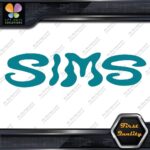Compatible Sims Wavy Snowboards Name Letters Sports Logo Decals Stickers Vinyl - Image 13