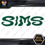 Compatible Sims Wavy Snowboards Name Letters Sports Logo Decals Stickers Vinyl - Image 16