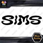 Compatible Sims Wavy Snowboards Name Letters Sports Logo Decals Stickers Vinyl