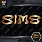 Compatible Sims Wavy Snowboards Name Letters Sports Logo Decals Stickers Vinyl - Image 19