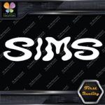 Compatible Sims Wavy Snowboards Name Letters Sports Logo Decals Stickers Vinyl - Image 3