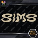 Compatible Sims Wavy Snowboards Name Letters Sports Logo Decals Stickers Vinyl - Image 23